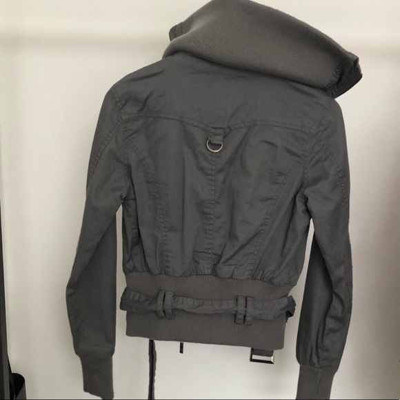 Grey moto/bomber jacket - Picture 3 of 7